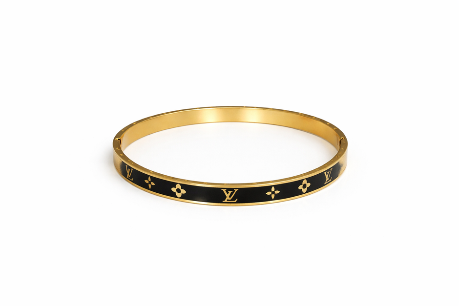Bratara Gold Black Louis Vuitton