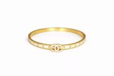 Bratara Gold White Channel