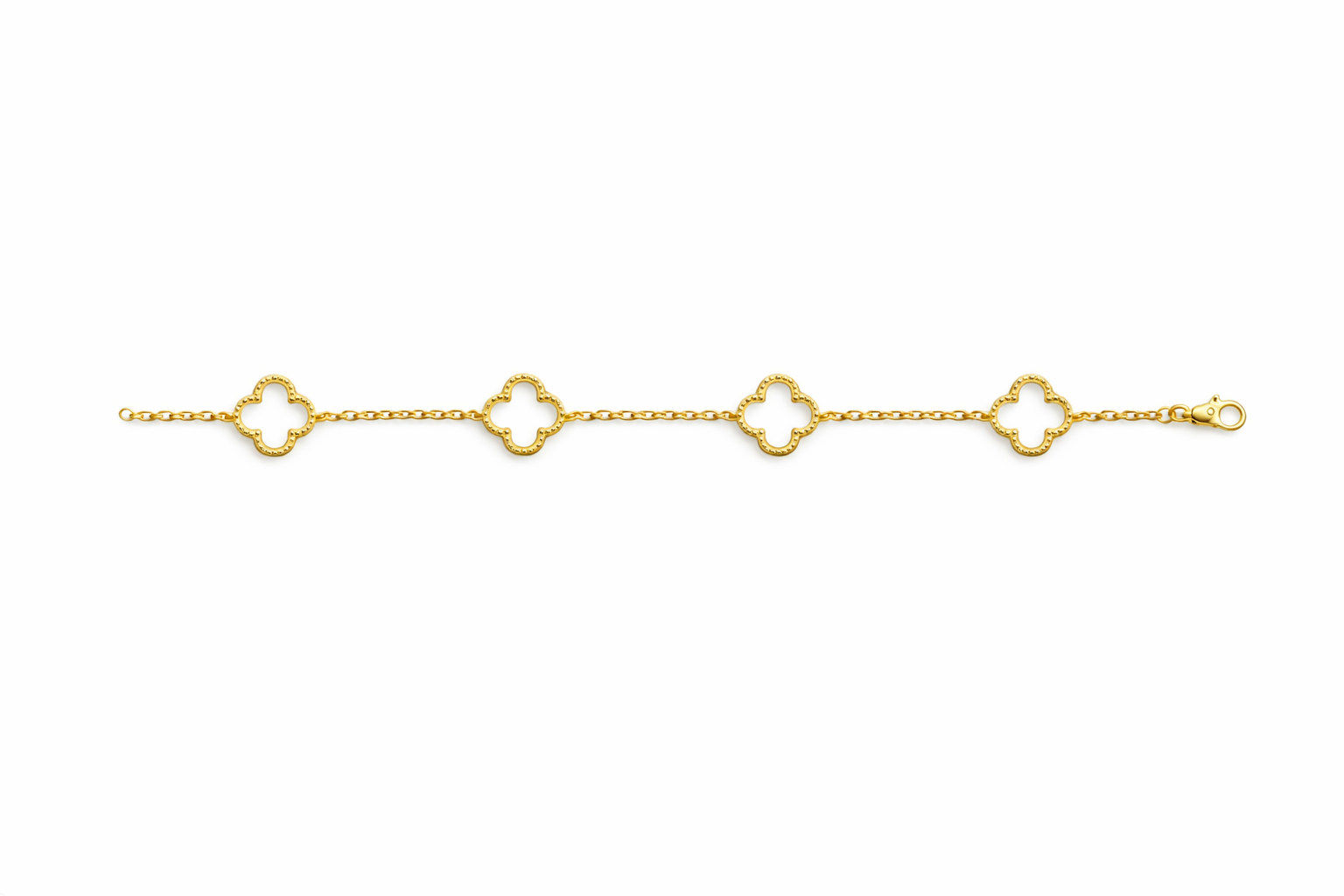 Bratara Gold White stil Van Cleef