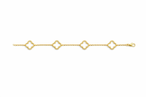 Bratara Gold White stil Van Cleef