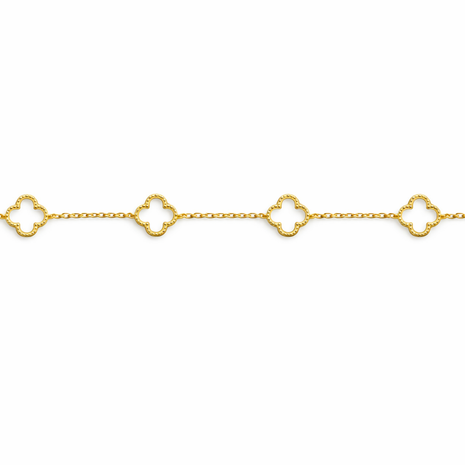 Bratara Gold White stil Van Cleef