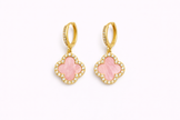 Cercei pink stil Van Cliff