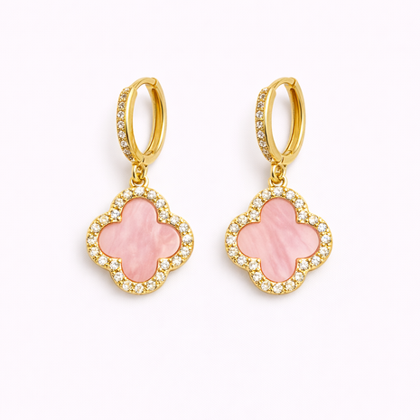 Cercei pink stil Van Cliff