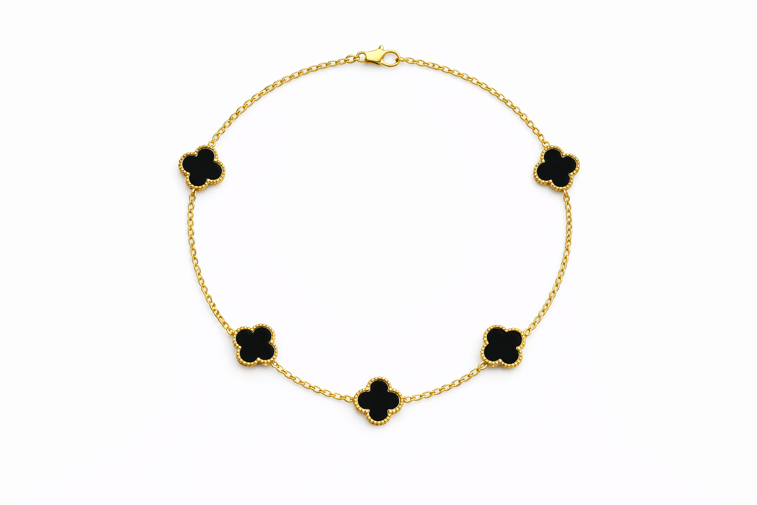 Colier Gold Black stil Van CLiff