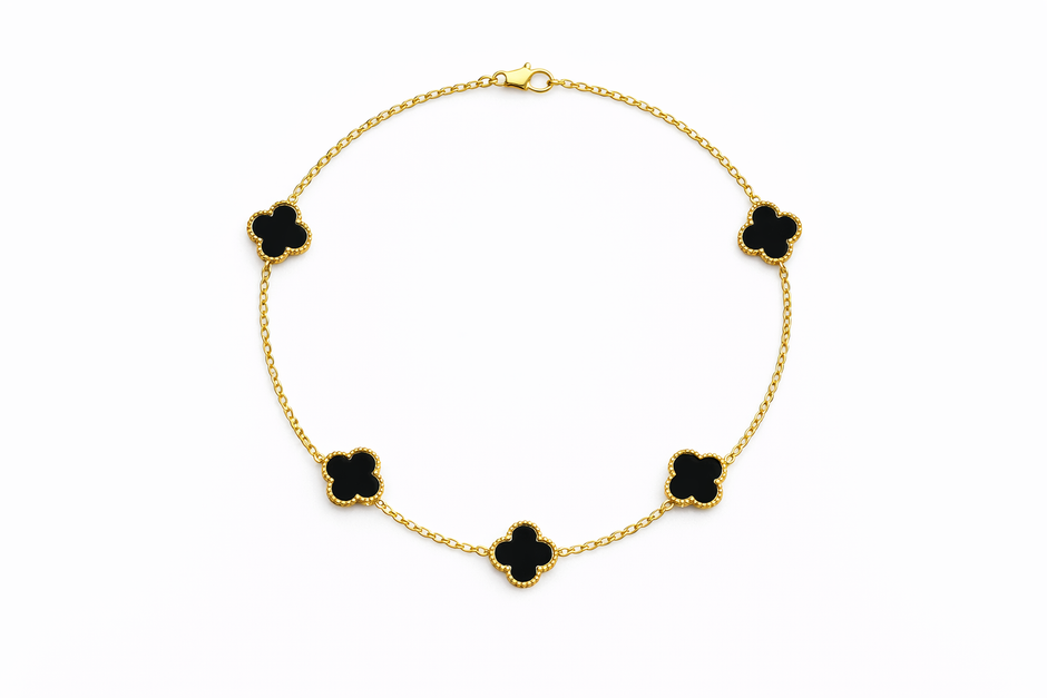 Colier Gold Black stil Van CLiff