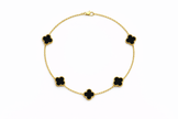 Colier Gold Black stil Van CLiff