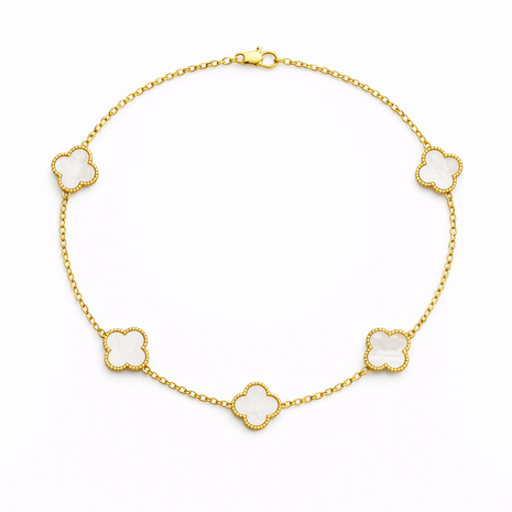 Colier Gold White Stil Van Cliff