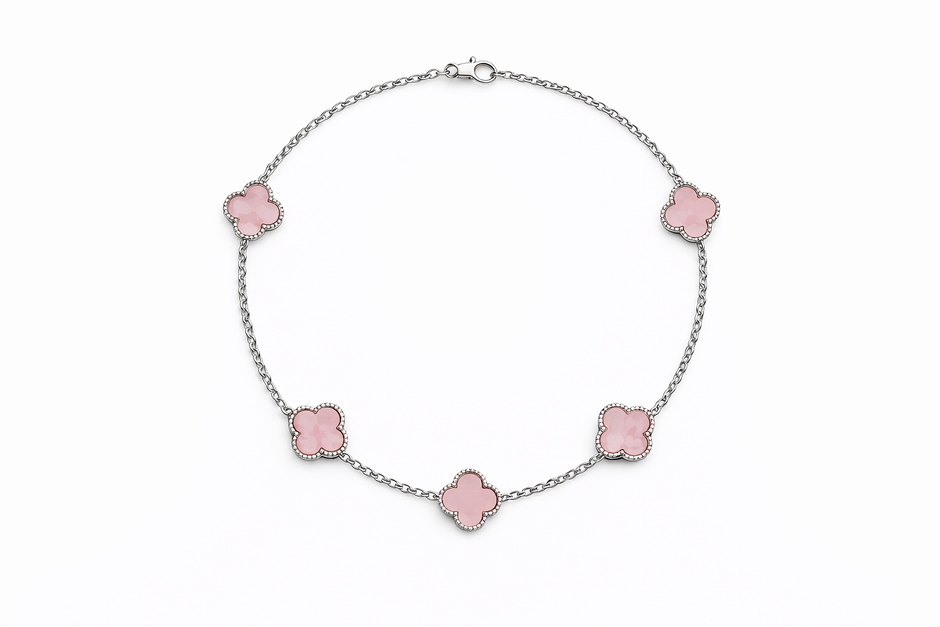 Colier Pink stil Van Cleef